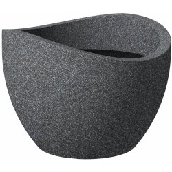 Scheurich Květináč Wave Globe 40 x 30 cm Black Granit