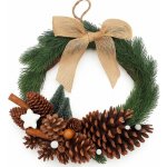 Goba 3001219 Vánoční věnec jehličí a šišky 30 cm – Hledejceny.cz