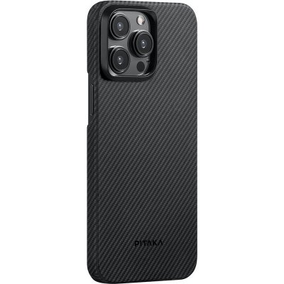 Pitaka MagEZ 4 600D iPhone 15 Pro černé/šedé twill – Zbozi.Blesk.cz