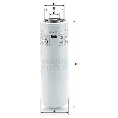MANN FILTER Filtr hydrauliky WH 12 005 – Hledejceny.cz