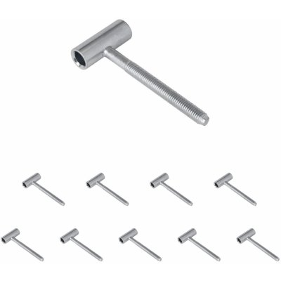 Walteco Dveřní závěs 80/10 vrchní díl M8, protipožární dveře, bílý pozink 10 ks , 80130BP2 – Hledejceny.cz