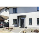 Gutta BS Plus 160 antracitová šedá 160x90 cm levý bok s poštovní schránkou a nerezovým odtokem – Hledejceny.cz