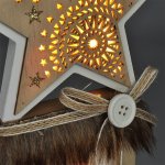 Solight vánoční LED dřevěná dekorace hvězda 2x AA – Hledejceny.cz