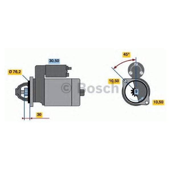 Startéry BOSCH Startér BO 0986015701