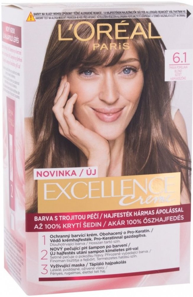 L'Oréal Excellence Creme Triple Protection 5.15 hnědá světlá ledová |  Srovnanicen.cz