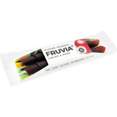 Fruvia Ovocné trubičky Jablko & Višen 20 g