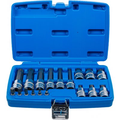 BGS 5172, Sada nástrčných hlavic | 6,3 mm (1/4") / 12,5 mm (1/2") | vnitřní tisícihran (pro XZN) | 18dílná – Zboží Dáma