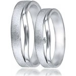 Zlatnictví Zlatíčko Snubní prsteny bílé zlato 04.HU001 – Sleviste.cz