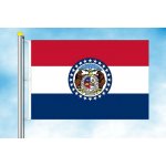 LIBEA, s.r.o. Missouri vlajka Rozměr: 60×90 cm, Uchycení: Karabiny na stožár – Hledejceny.cz