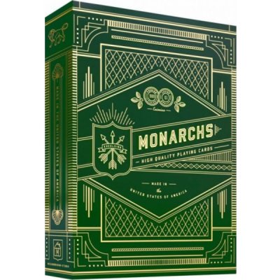 Theory11 Green Monarchspremiové karty na kouzlení cardistry poker