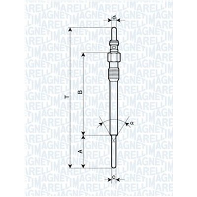 MAGNETI MARELLI Žhavicí svíčka 062900090304 – Zboží Mobilmania