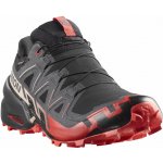 Salomon Speedcross 6 GTX M L49226000 black/fiery red/almond milk – Zboží Dáma
