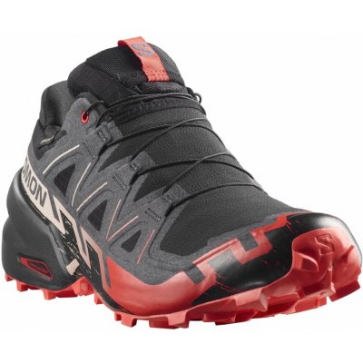 Salomon Speedcross 6 GTX M L49226000 black/fiery red/almond milk – Hledejceny.cz