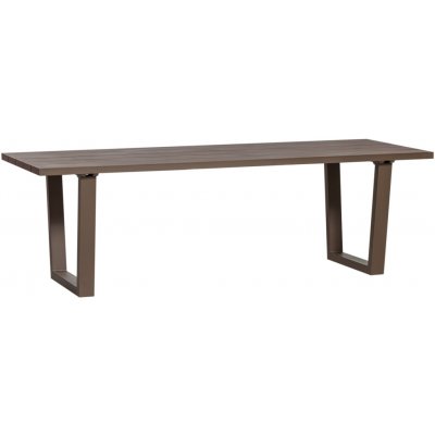 WOOOD kovový zahradní jídelní stůl Bear 240 x 87 cm Hnědý – Hledejceny.cz