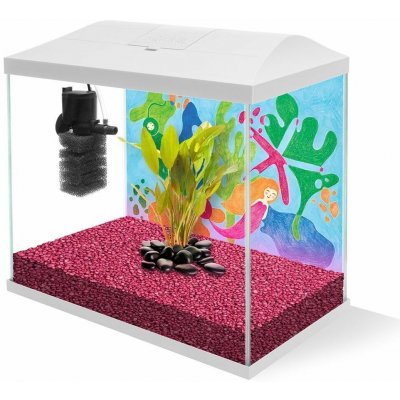 Aquael Leddy Mini 35 akvarijní set bílý 19 l – Zboží Mobilmania