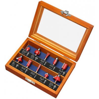 Sada tvarových fréz 6mm SK plátky 10ks + kufr Extol Premium 44041 – Zboží Mobilmania