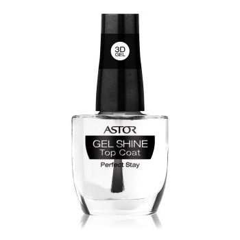 Astor Perfect Stay 3D Gel Shine Top Coat vrchní lak na nehty 100 Transparent 12 ml