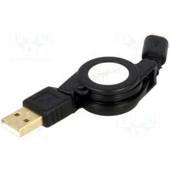 Logilink CU0090 USB 2.0,svinovací, USB A vidlice, USB B micro vidlice