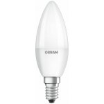 Osram LED žárovka B35, 5,5W, E14, 2700K, 470lm, mat. – Hledejceny.cz