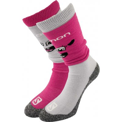 Salomon Jr Diablo M 2-Pack Grey/Rose – Zboží Dáma