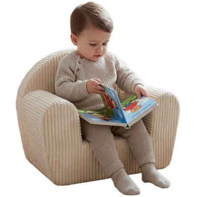 New Baby Dětské křeslo Manšestrové cream – Hledejceny.cz