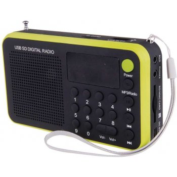 USB rádio EMGO 1505W, žlutá .: modrá