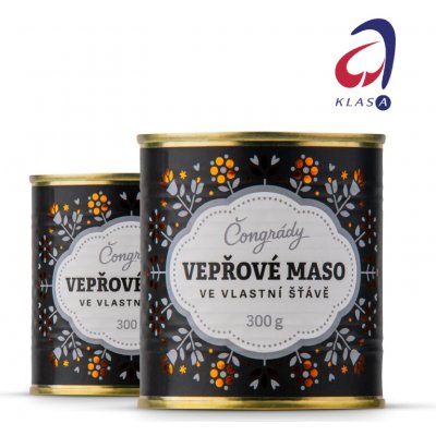 Čongrády Vepřové maso ve vlastní šťávě 300 g – Sleviste.cz