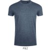 Pánské Tričko SOL's Collection tričko Imperial Fit slim fit pánské COT-250580t5601 Melír denim modrá