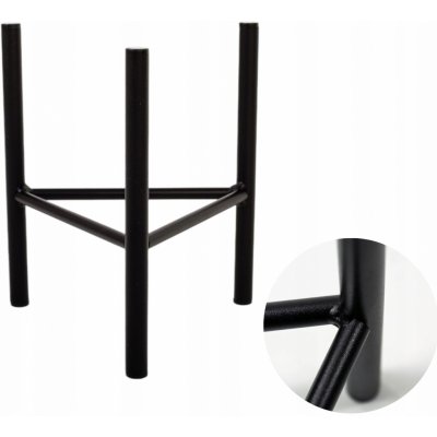 YLD Stojan na květiny kovový 17 x 25 cm černý – Hledejceny.cz