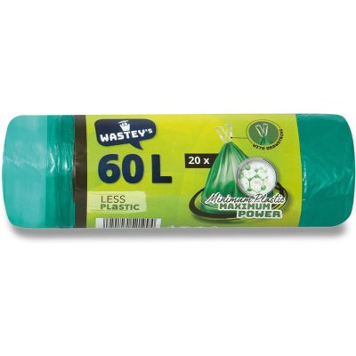 Wastey´s Less Plastic zatahovací pytle 60 l 15 µm 20ks – Hledejceny.cz