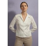 Boohoo dámská halenka s dlouhým rukávem a límečkem elegantní business bílá – Zboží Mobilmania