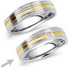 Prsteny SILVEGO Snubní prsten z oceli GENEVE pro ženy RRC2049-Z
