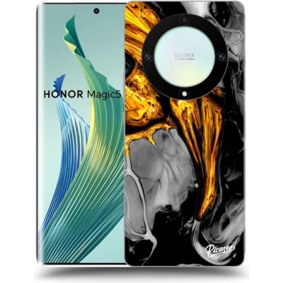 Pouzdro Picasee ULTIMATE CASE Honor Magic5 Lite 5G - Black Gold