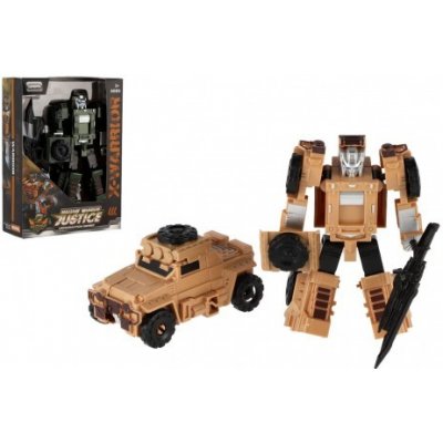 Teddies Transformer auto/robot vojenský plast 14 cm – Hledejceny.cz