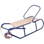 Bayo kovové sáňky s opěradlem 87 cm modrá – Zboží Dáma