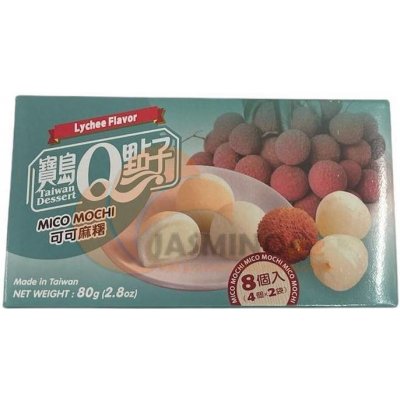 Qmochi Japonské Koláčky s příchutí lychee 80 g – Zboží Dáma
