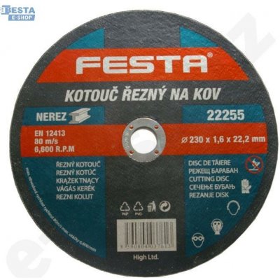 Festa Levior Kotouč řezný 125 x 1,6 x 22,2 mm 22252 – Zboží Mobilmania