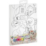 Grafix Malování na plátno barvy samolepky a štětec Farma 20 x 15 cm – Zboží Dáma