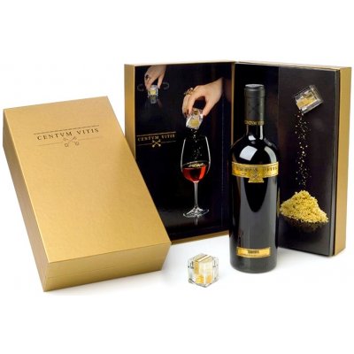 Valdelana Centvm Vitis deluxe box se zlatem suché červené 2013 14,5% 0,75 l (kazeta) – Hledejceny.cz