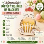 Velikonoční dřevěný stojánek na sladkosti zajíček – Hledejceny.cz