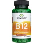 Swanson Vitamin B-12 Cyanocobalamin 500 mcg 250 kapslí – Hledejceny.cz