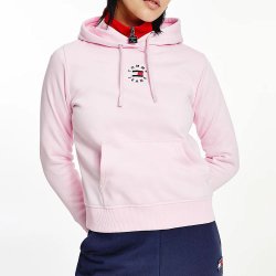 Tommy Hilfiger Tommy Jeans růžová TJW Reg Tiny Tommy 2 hoodie