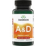 Swanson Vitamín A 5000 iu + D 400 iu 250 kapslí – Hledejceny.cz