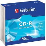 Verbatim CD-R 700MB 52x, AZO, slim box, 10ks (43415) – Zboží Živě