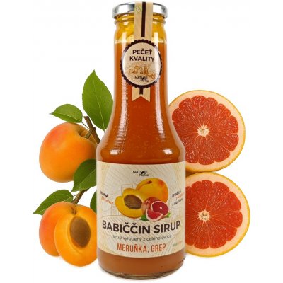 Nature Notea Babiččin sirup Meruňka & Grep 0,5 l – Zbozi.Blesk.cz