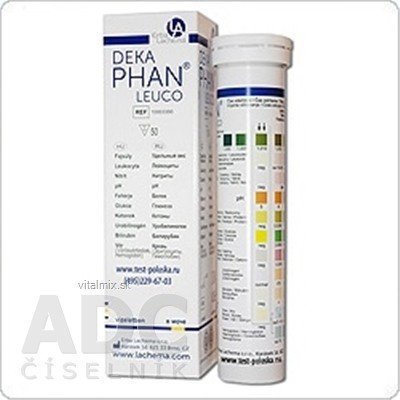 DekaPhan Leucate diagnostické proužky na moč 100 ks – Sleviste.cz