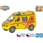 Mikro trading Auto ambulance 11 cm kov zpětný chod na baterie česky mluvící – Zboží Dáma