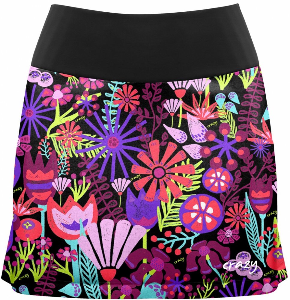 Crazy letní sportovní sukně s vnitřními šortkami Hidrogen Skort wild garden  – Zboží Dáma