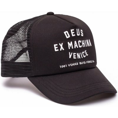 Deus Ex Machina Venice Address Trucker DMA47620 Černá – Zboží Mobilmania
