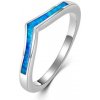 Prsteny Nubis Stříbrný prsten s modrým opálem NB910 OP05